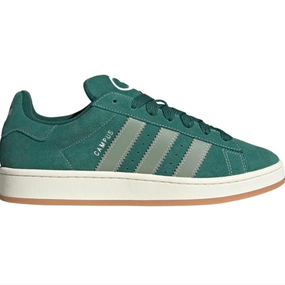 Adidas Men's Campus 00s Green Suede Sneakers Size 11 NIB - Picture 2 of 4